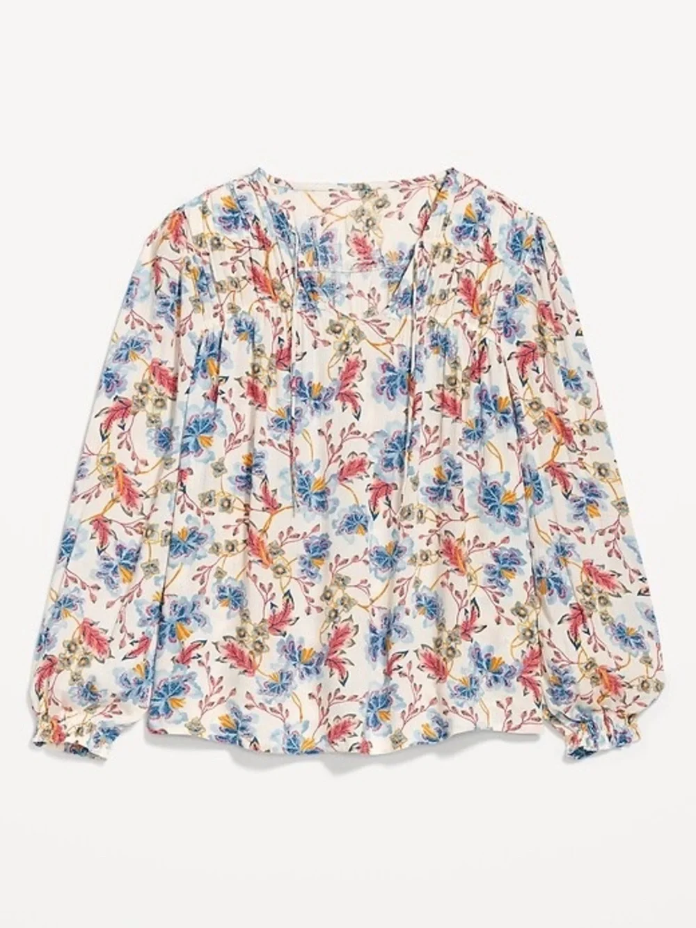 NWOT Old Navy Crinkle Smocked Poet Swing Top